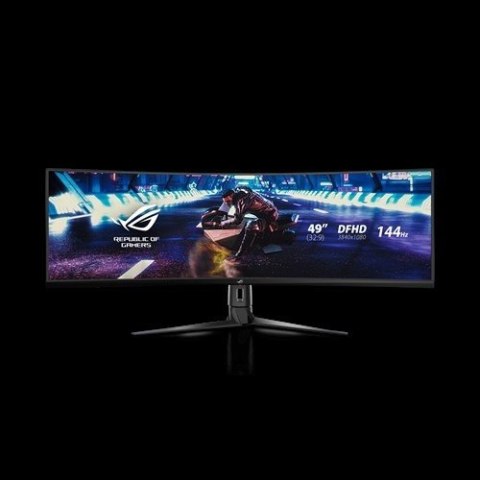 Monitor 49 XG49VQ VA 32:9 (3840 x 1080) ROG Strix 144Hz 4ms 1200nit 125% sRGB HDR400 HDMI DP USB B 2xUSB3.0 GŁOŚNIK Asus