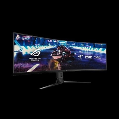 Monitor 49 XG49VQ VA 32:9 (3840 x 1080) ROG Strix 144Hz 4ms 1200nit 125% sRGB HDR400 HDMI DP USB B 2xUSB3.0 GŁOŚNIK Asus