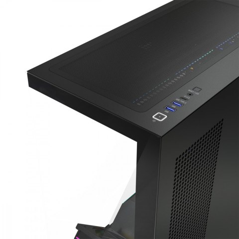 Obudowa PC VOLCANO STELLAR PLUS ARGB MIDI 8F Czarna MODECOM