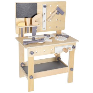 Warsztat z narzędziami drewniany na stoliku zestaw majsterkowicza Kik Sp. z o. o. Sp. k.