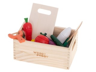 Warzywa drewniane do krojenia na magnes w skrzynce + akcesoria Kik Sp. z o. o. Sp. k.