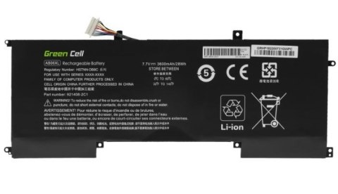 Bateria AB06XL 7,7V 3600mAh do HP Envy 13-AD Green Cell