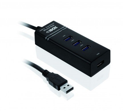 Hub USB 3.0 IUH3FB (4xUSB 3.0) czarny IBOX