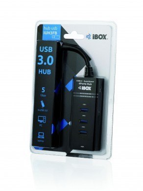 Hub USB 3.0 IUH3FB (4xUSB 3.0) czarny IBOX