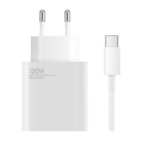 Ładowarka sieciowa Xiaomi USB-A 120W 6A z kablem USB-C - biała XIAOMI