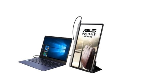 Monitor MB14AC 14 cali IPS FHD USB-C 9mm 0,59kg Przenośny ekran dodatkowy do notebooka Asus