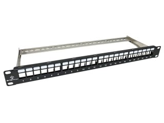 Patch panel pusty 24 porty 1U modularny ALANTEC