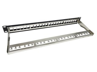 Patch panel pusty 24 porty 1U modularny ALANTEC