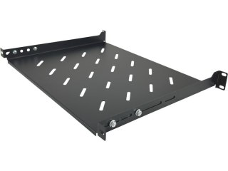 Półka stała 19 cali 1U głębokość 350mm Czarna ALANTEC