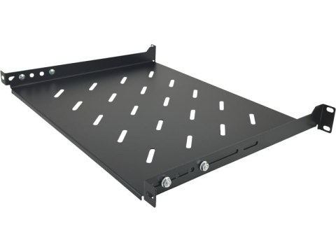 Półka stała 19 cali 1U głębokość 350mm Czarna ALANTEC