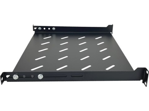 Półka stała 19 cali 1U głębokość 350mm Czarna ALANTEC
