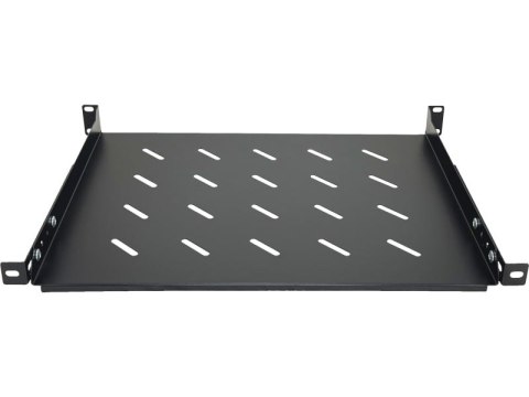 Półka stała 19 cali 1U głębokość 350mm Czarna ALANTEC