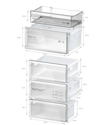 Chłodziarko-zamrażarka KGN39VXBT Bosch