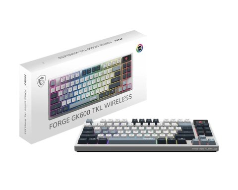Klawiatura gamingowa Forge GK600 TKL SKY US MSI