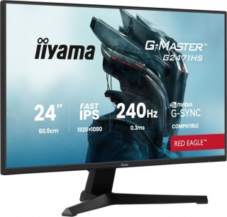 Monitor 23,8 cala G2471HS-B1 Fast IPS,FHD,240Hz,2xHDMI,DP, 350cd, Adaptive G-SYNC - 1920 x 1080 @48-240Hz DisplayPort Only IIYAMA