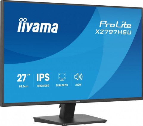Monitor ProLite 27 cali X2797HSU-B1 IPS,FHD,HDMI,DP,120Hz,350CD,2xUSBv3.2, 2xUSB-C, GW 5lat IIYAMA