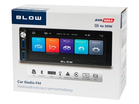 Radio samochodowe AVH-686A 1DIN 7 cali RDS MP3/USB/micro SD/BLUETOOTH BLOW