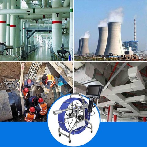 Endoskop kamera diagnostyczna inspekcyjna 12 LED TFT 7 cali SD 60 m Steinberg Systems