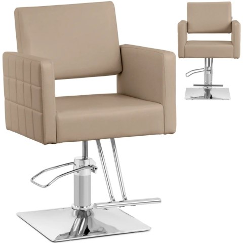 Fotel fryzjerski barberski kosmetyczny z podnóżkiem Physa RIBBLETON - beżowy Physa