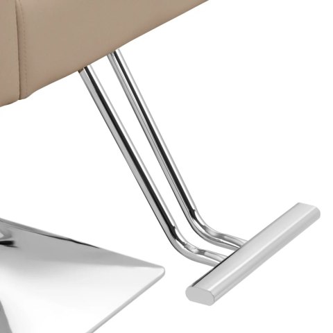 Fotel fryzjerski barberski kosmetyczny z podnóżkiem Physa RIBBLETON - beżowy Physa