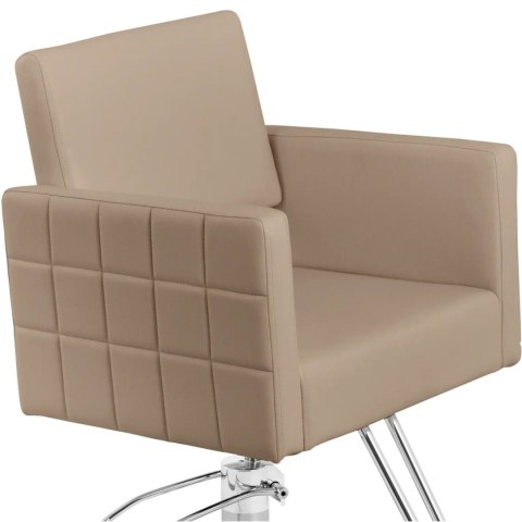 Fotel fryzjerski barberski kosmetyczny z podnóżkiem Physa RIBBLETON - beżowy Physa