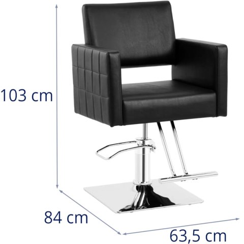 Fotel fryzjerski barberski kosmetyczny z podnóżkiem Physa RIBBLETON - czarny Physa