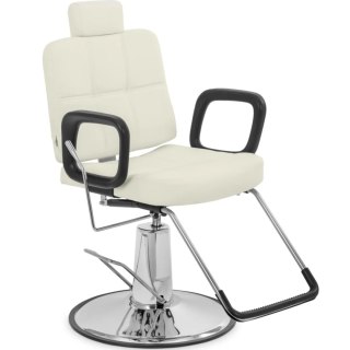 Fotel fryzjerski barberski z zagłówkiem i podnóżkiem Physa KESWICK - beżowy Physa