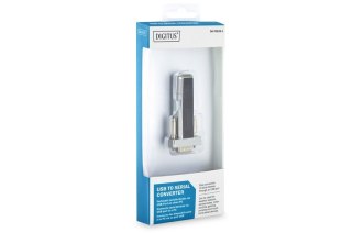 Konwerter/Adapter USB 1.1 do RS232 (DB9) z kablem Typ USB A M/Ż 80cm Digitus