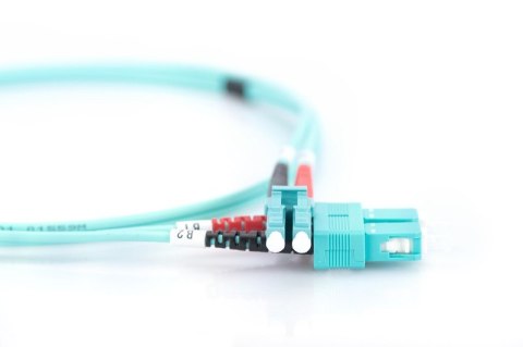 Patchcord światłowodowy FO LC-SC MM 50/125 OM3 duplex LSOH 2m Digitus
