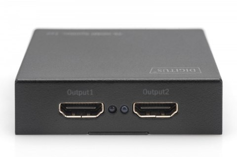 Rozdzielacz/Splitter HDMI 2-portowy, 4K 30Hz UHD 3D, HDCP 1.3, audio Digitus