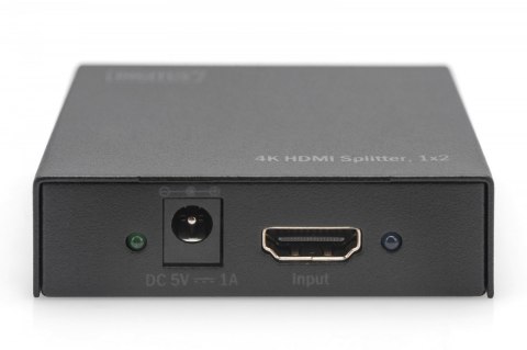 Rozdzielacz/Splitter HDMI 2-portowy, 4K 30Hz UHD 3D, HDCP 1.3, audio Digitus