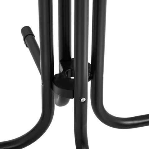 Stół stolik barowy okrągły wysoki składany śr. 80 cm wys. 110 cm czarny Royal Catering