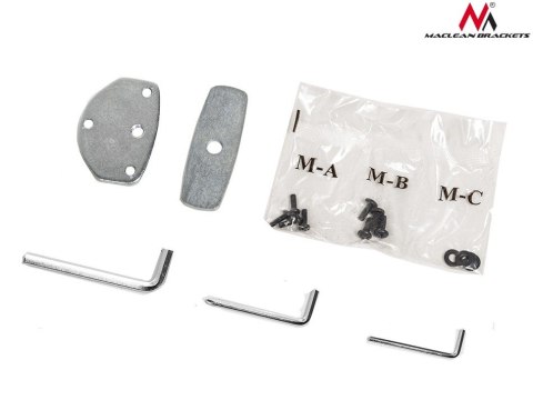 Uchwyt biurkowy do dwóch monitorów LCD MC-714 13-27" 8kg aluminiowy Maclean