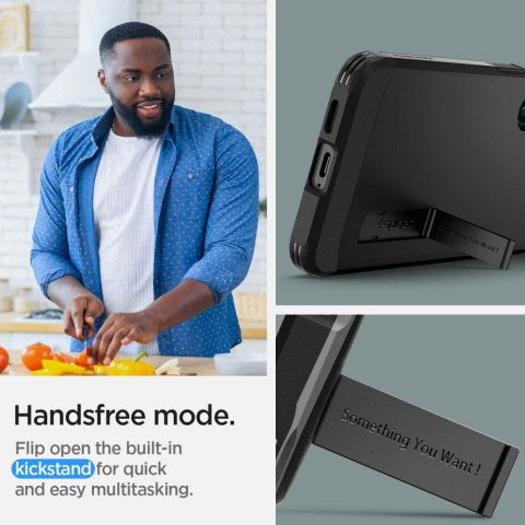 Etui case na Samsung Galaxy S24+ Tough Armor - czarne SPIGEN