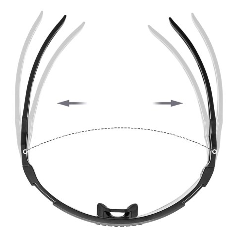 Okulary rowerowe fotochromowe z filtrem UV i wkładką korekcyjną - przezroczyste fioletowe ROCKBROS