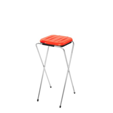 Stojak uchwyt na worki 120L na śmieci odpadki medyczne CZERWONY GSG24