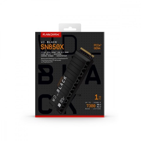 Dysk SSD Black 1TB SN850X NVMe M.2 PCIe Radiator Western Digital
