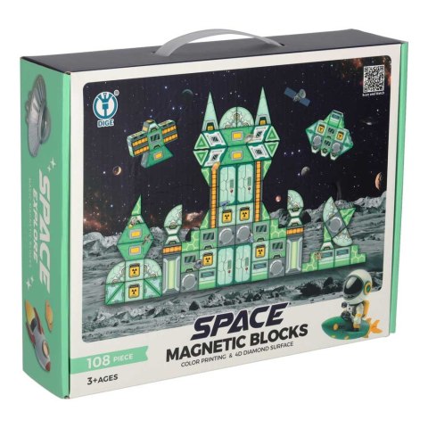 Klocki magnetyczne konstrukcyjne kosmos stacja kosmiczna 108 elementów Kik Sp. z o. o. Sp. k.