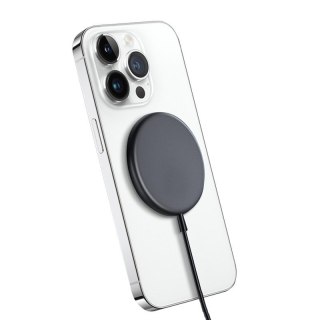 MagSpot Wireless Charger Aluminiowa ładowarka indukcyjna MagSafe 15W Grafitowa CRONG