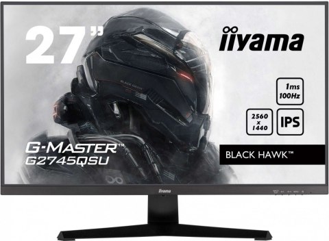 Monitor 27 cali G2745QSU-B2,IPS,QHD,100Hz,1ms,2xUSB,300cd IIYAMA