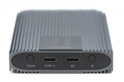 Obudowa/Stacja klonująca USB 3.1 Typ C na dyski SSD M.2 NVMe 20 Gbps aluminiowa, beznarzędziowa Digitus