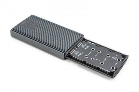 Obudowa/Stacja klonująca USB 3.1 Typ C na dyski SSD M.2 NVMe 20 Gbps aluminiowa, beznarzędziowa Digitus