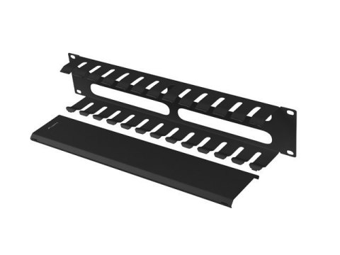 Organizer kabli 19 cali 2U z zaślepką typ A czarny Lanberg