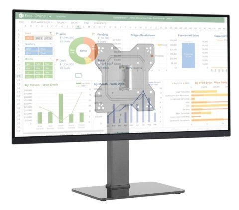 Stojak TV 23-43 cali 40kg skrętny Techly
