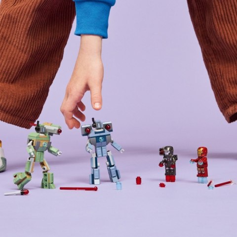 Klocki Super Heroes 76320 Iron Man i War Machine kontra drony Hammera LEGO