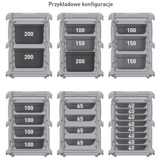 Pojemnik termoizolacyjny termos cateringowy EEP 8 x tace lub pojemniki GN1/1 100L - Hendi 707999 Hendi
