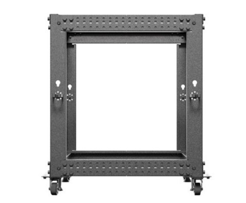 Stojak Open rack 19 cali 12U 600x600-1100 regulowany czarny Lanberg