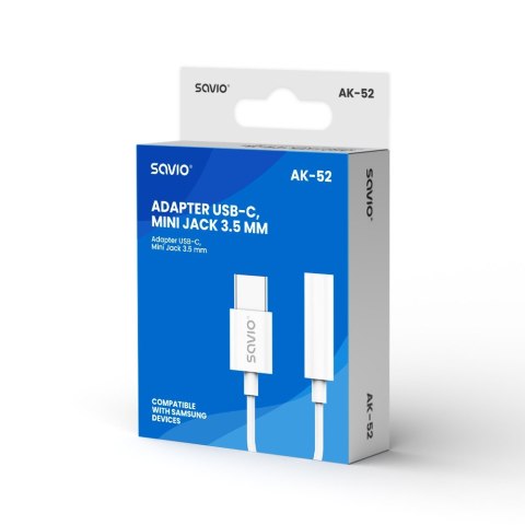 Adapter USB-C - Mini Jack 3,5 mm, Samsung, AK-52 Savio