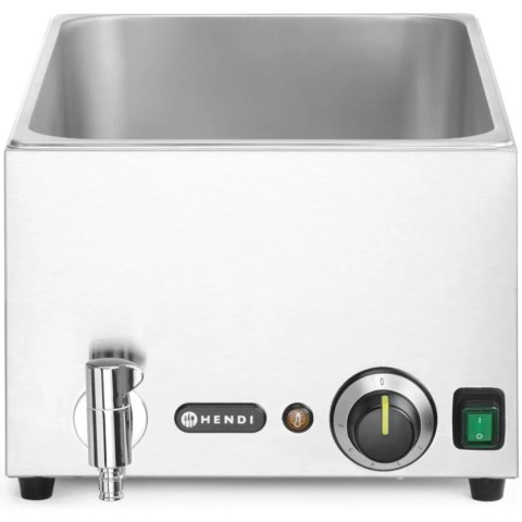 Bemar podgrzewacz do potraw z kranem 3x GN 1/3 100 mm z pokrywkami 1000 W Hendi