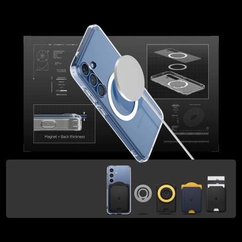 Etui na Samsung Galaxy S25 Ultra Hybrid Mag - przezroczyste SPIGEN